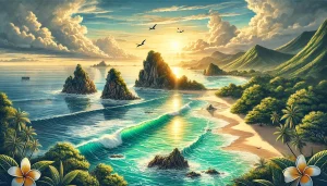 Menikmati Pesona Pantai Karang Tamaga Dengan Keindahan Alam Yang Memukau