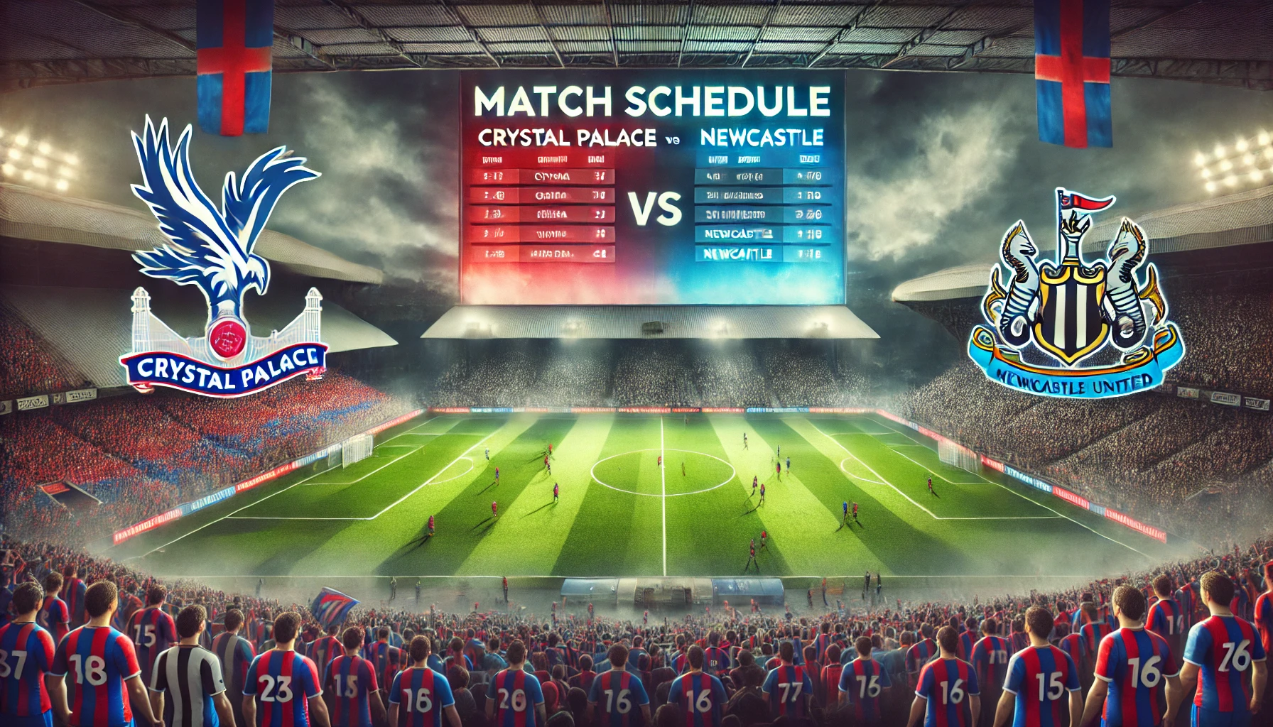 Jadwal Crystal vs Newcastle
