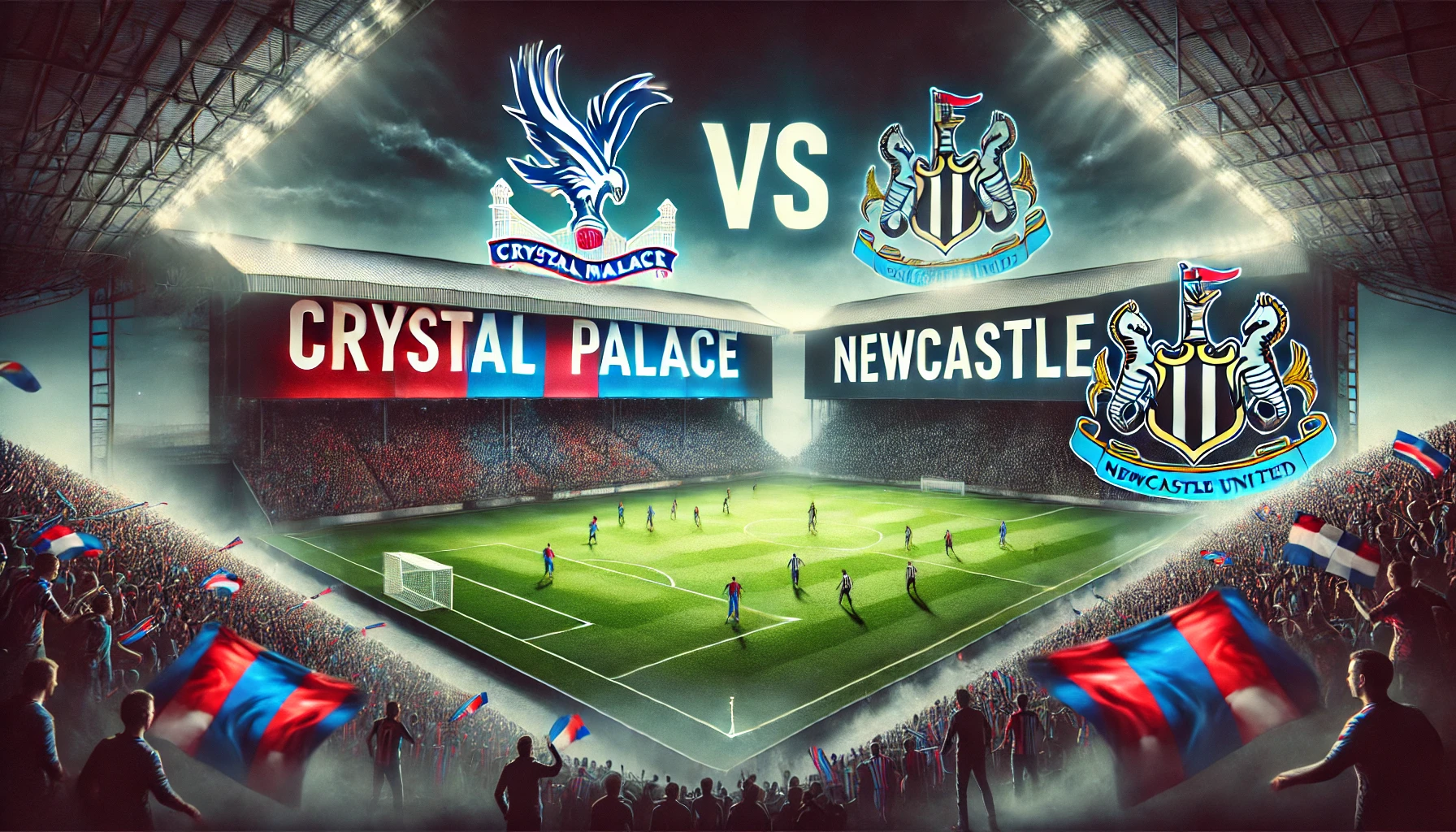 Pertandingan Crystal vs Newcastle