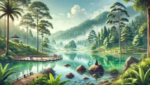 Telaga Ciburial Ciapus Bogor Wisata Air Alami Favorit