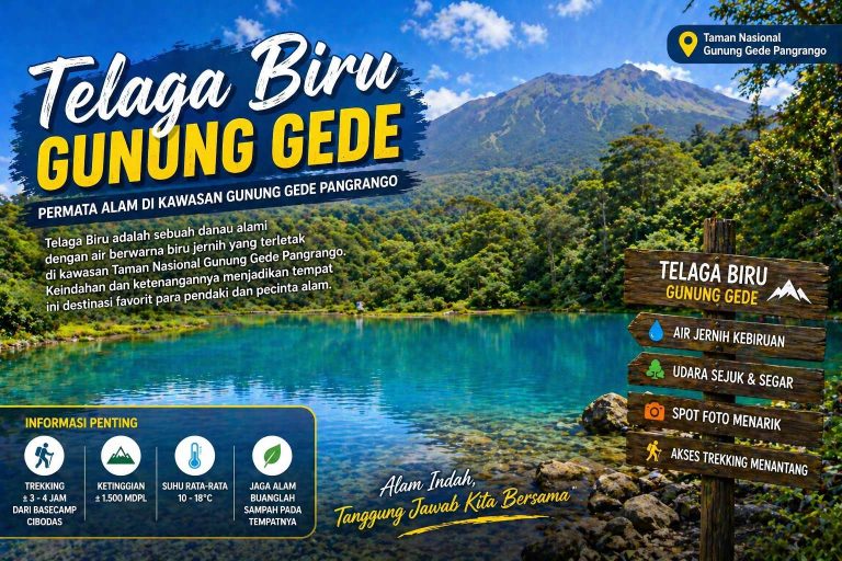 Telaga Biru Gunung Gede Indah Mistis Favorit Pendaki