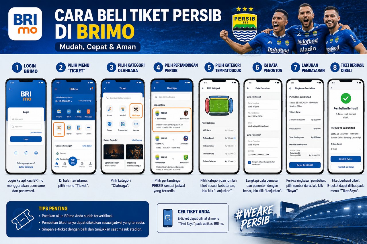 Cara Beli Tiket Persib Di Brimo