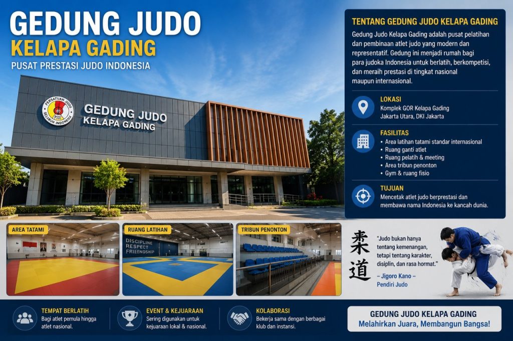 Gedung Judo Kelapa Gading Jadi Sorotan Pecinta Bela Diri