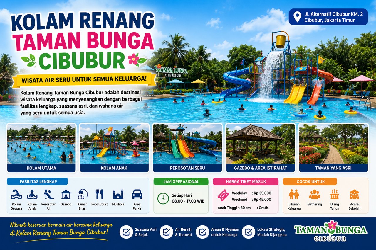 Kolam Renang Taman Bunga Cibubur