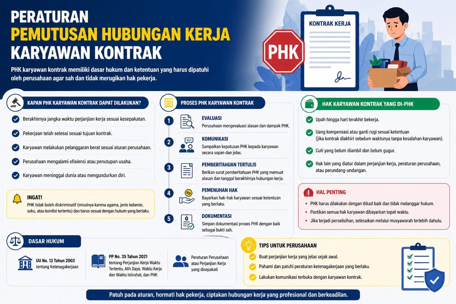 Peraturan Pemutusan Hubungan Kerja Karyawan Kontrak