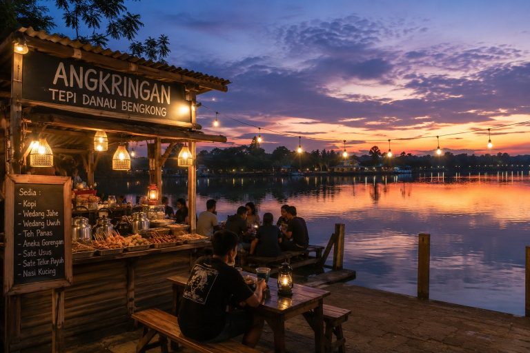 Angkringan Tepi Danau Bengkong Favorit Nongkrong Di Batam