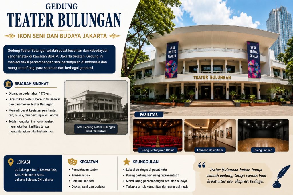 Gedung Teater Bulungan Jakarta Ikon Seni Favorit Pertunjukan