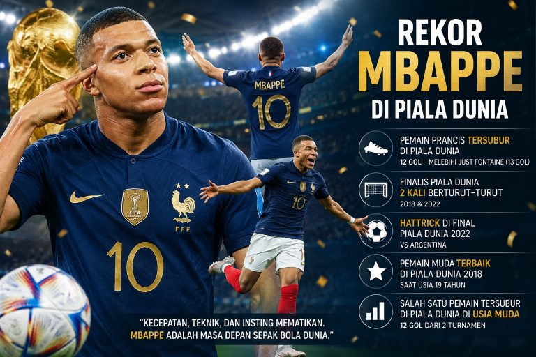 Rekor Mbappe Piala Dunia Jadi Sorotan Dunia Sepak Bola