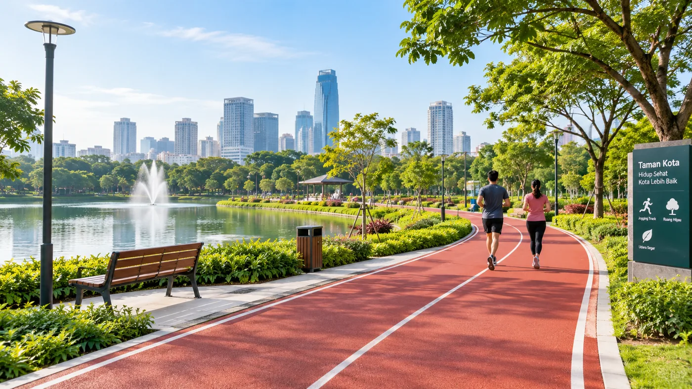 Taman Kota Dengan Jogging