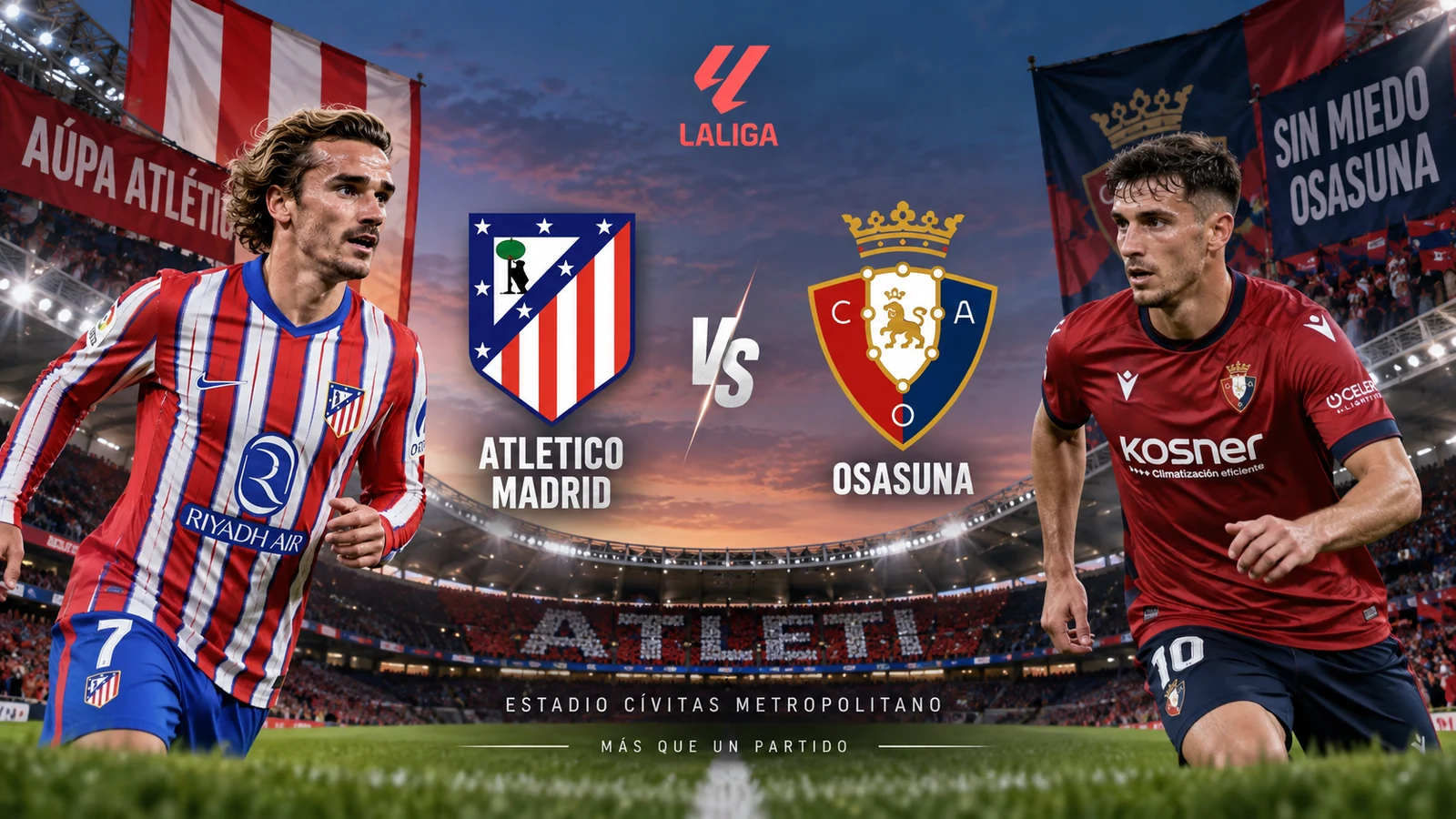 Pertandingan Atletico vs Osasuna