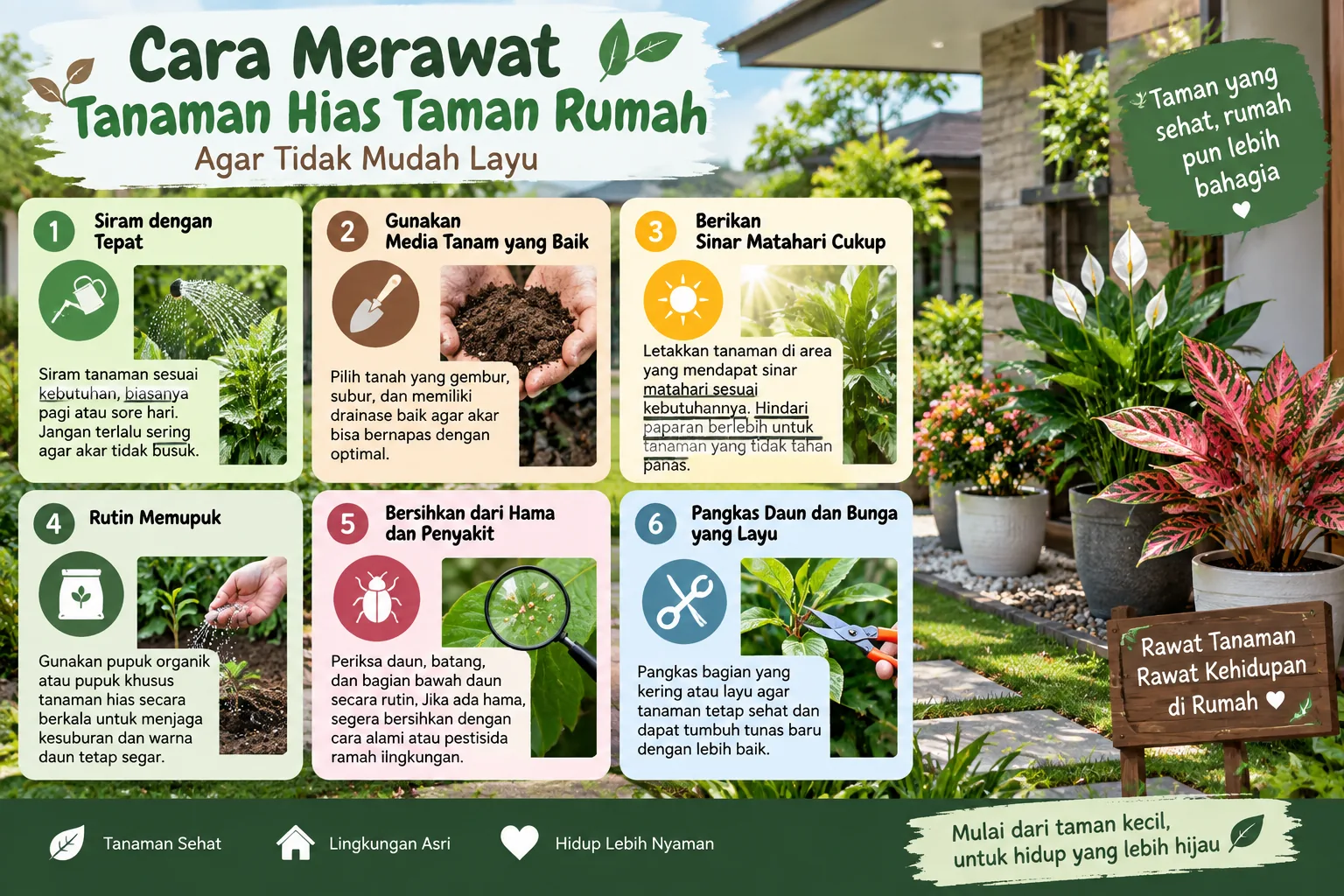 Cara Merawat Tanaman Hias