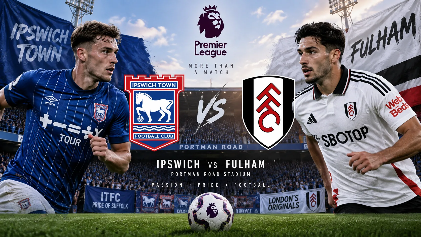 Pertandingan Ipswich vs Fullham