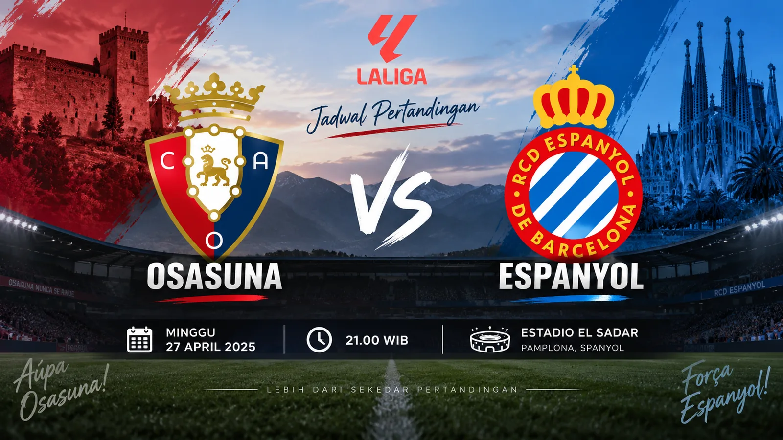 Jadwal Osasuna vs Espanyol