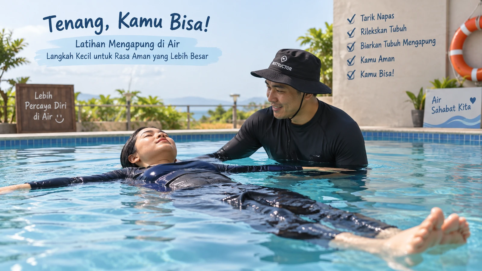 Latihan Mengapung Di Air