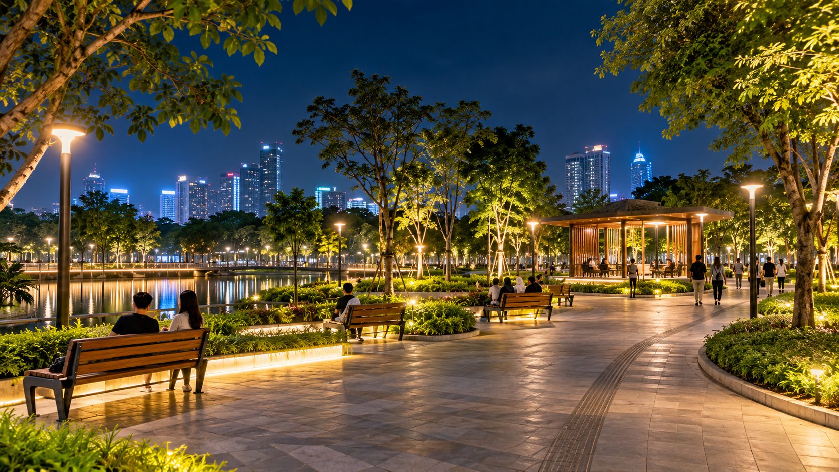 Taman Kota Buka 24 Jam